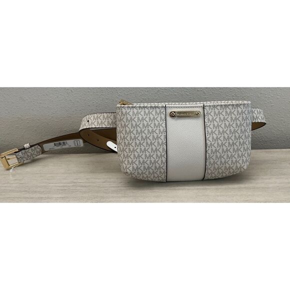 Michael Kors 556137C 001 Sz L/XL Black Signature MK Allover Print Belt Bag - Picture 11 of 11
